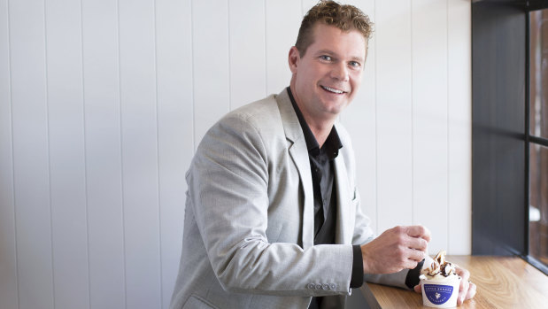 Justin Fischer is the founder of soft serve and frozen yoghurt manufacturing business Brullen.