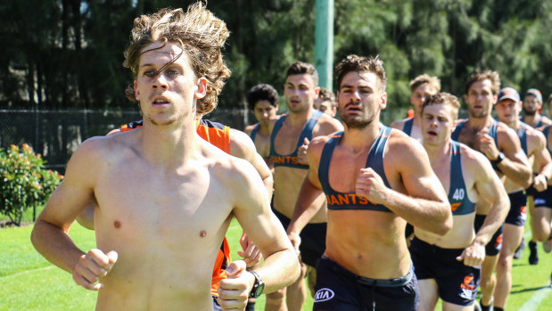 Gungahlin Jets youngster Matt McGrory led the way for the GWS Giants in their 2km time trial.