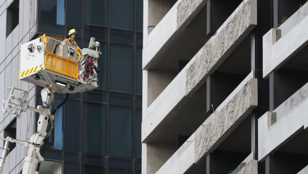 Testing will have to be done on the cladding on the apartment building.