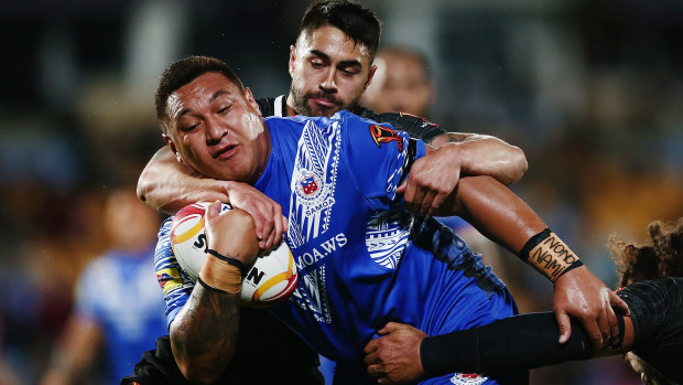 Josh Papalii played for Samoa in the 2017 World Cup but has since turned out for the Kangaroos.