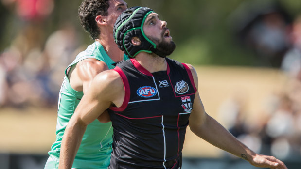 Paddy McCartin training with St Kilda in 2019. 