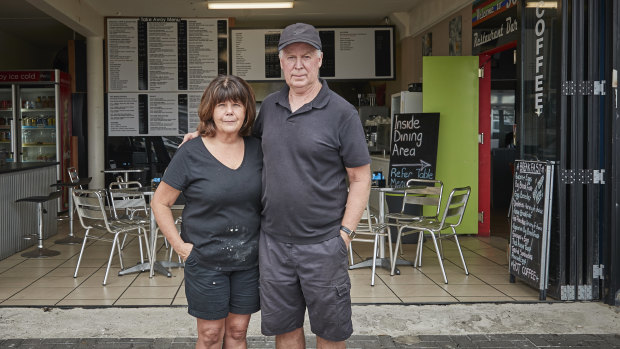 Eden cafe owners May and Geoff McCabe.