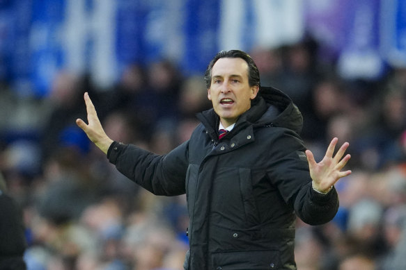 Aston Villa are coached by Unai Emery.