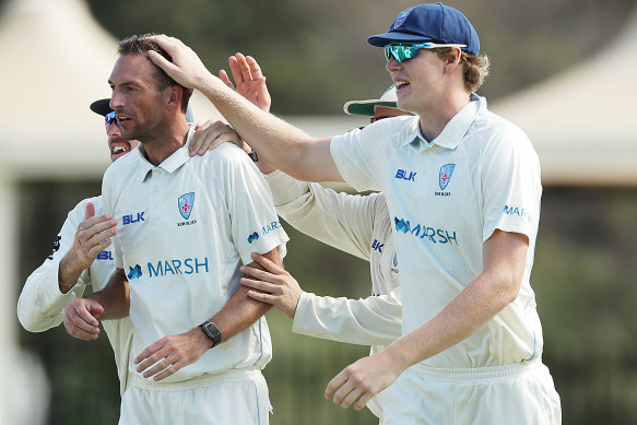 Trent Copeland took 3-38 as the Blues turned the screws on South Australia.