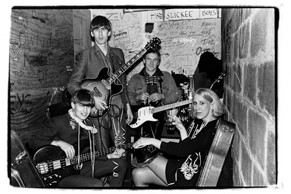Morrison with The Go-Betweens in 1983.