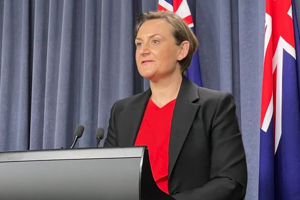 Health Minister Amber-Jade Sanderson said cases would peak at 10,000 per day. 