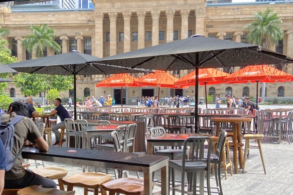 Shade can be found in commercial sections of King George Square.