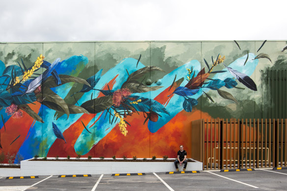 'Maroondah’ mural by David Meggs Hooke