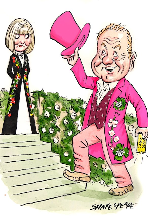 In the pink: But did Anthony’s Pratt’s rosy Met show meet Anna’s approval?