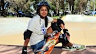 Dulani Van den Broek began skateboarding during the pandemic.