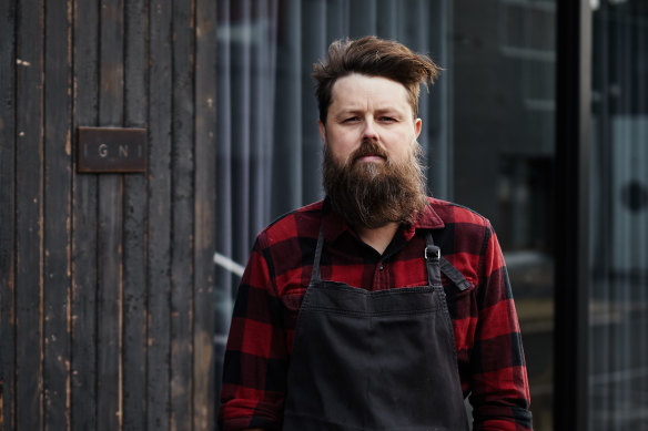 Aaron Turner outside Igni, the Geelong laneway restaurant that will become Songbird.