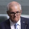 Former Prime Minister Scott Morrison during Question Time at Parliament House in Canberra on Wednesday 30 November 2022. fedpol Photo: Alex Ellinghausen