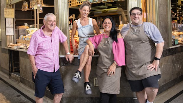 Michael Caiafa senior with children (left to right) Michelle, MJ and MIchael junior.