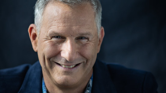 Adam Hills is back in Australia filming a new season of Spicks and Specks.