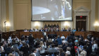 The hearing shows footage of Mike Pence at a secure location during the January 6 riots.