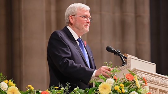 Kevin Rudd AC
Twitter / X @AmboRudd
It was an honour to deliver my reflections on ANZAC Day at the National Cathedral in Washington DC today. Lest we forget.