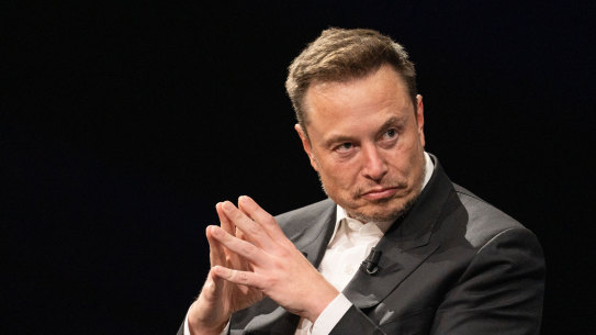 Elon Musk, billionaire and chief executive officer of Tesla, at the Viva Tech fair in Paris in June.