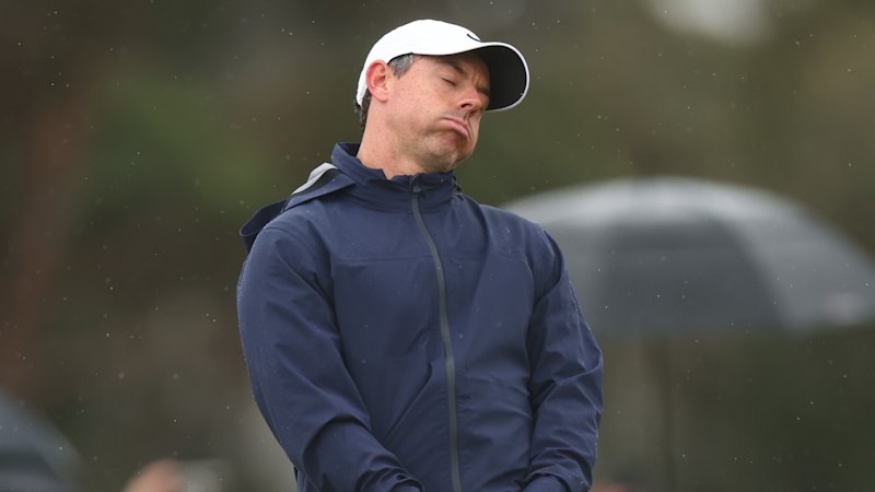 2025 Australian Open golf LIVE: The banana peel that caused a McIlroy double bogey; Aussie Lee struggling