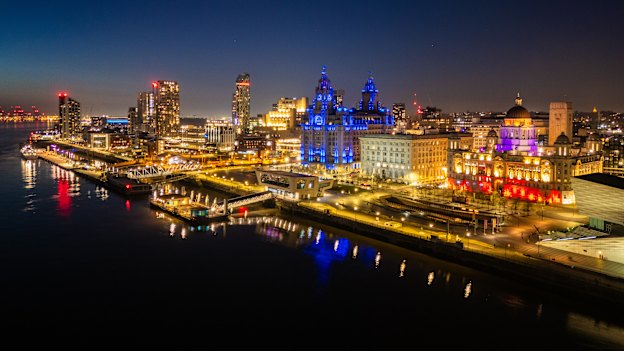 The waterfront of Liverpool is magical.