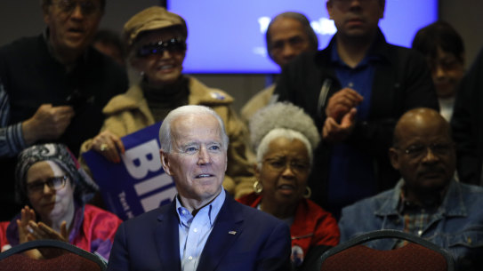 Democratic presidential candidate, former vice president Joe Biden.