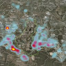 A heat map of Swanbank industrial area odour complaints.
