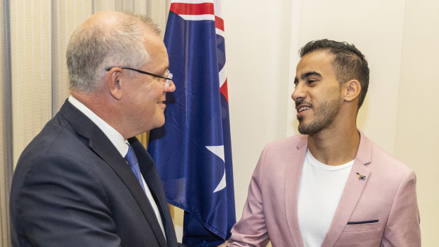 Hakeem al-Araibi inspires Canberra soccer clubs to back refugees