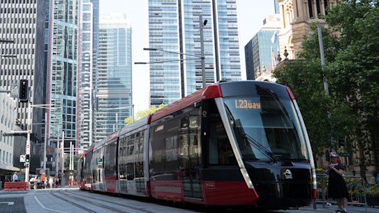 The new Sydney light rail will open to passengers on December 14.