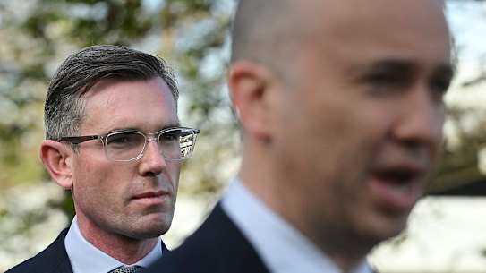 NSW Premier Dominic Perrottet (left) and NSW Treasurer Matt Kean.