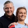 Edie Burke and father Matt 