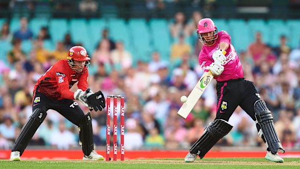 Josh Philippe in action for the Sixers against the Renegades.