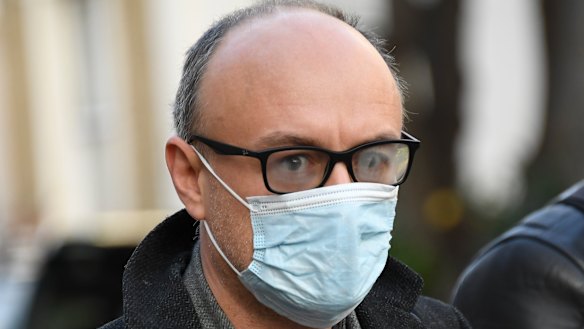 Britain's Prime Minister Boris Johnson' senior aid, Dominic Cummings, leaves his house in London.