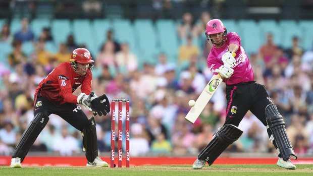 Josh Philippe in action for the Sixers against the Renegades.