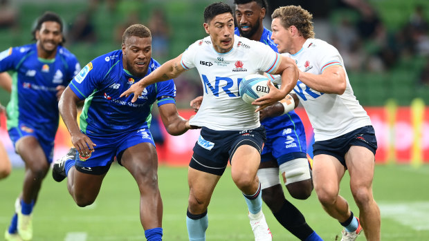 NSW centre Lalakai Foketi set up Dave Porecki’s first-half try.