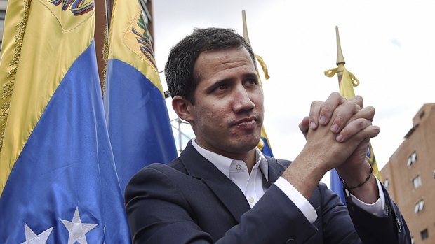 International backing: Opposition Leader Juan Guaido.