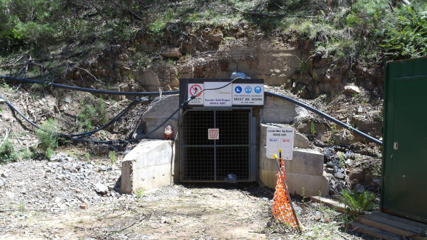 One of the mine's entrances.