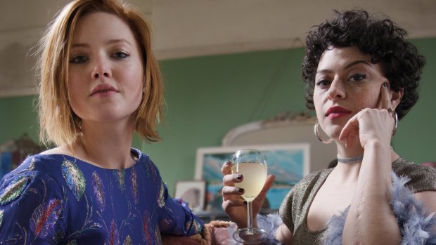 Holliday Grainger and Alia Shawkat in a scene from Animals. 