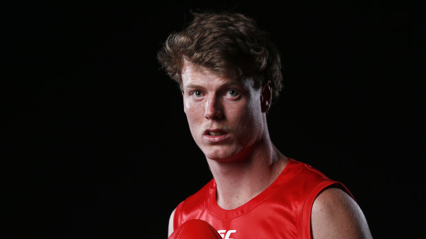 Pushing for round one: Sydney draftee and AFL academy product Nick Blakey.