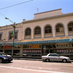 Outside the Brunswick grocer.