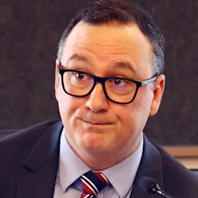 Vince Sanfilippo during the commission of inquiry this week.