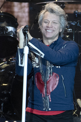 Jon Bon Jovi had the crowd on his side. 