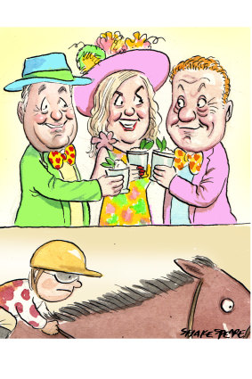 Piers Morgan, Penny Fowler and Anthony Pratt attended the Kentucky Derby.