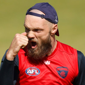 Max Gawn at training this week.