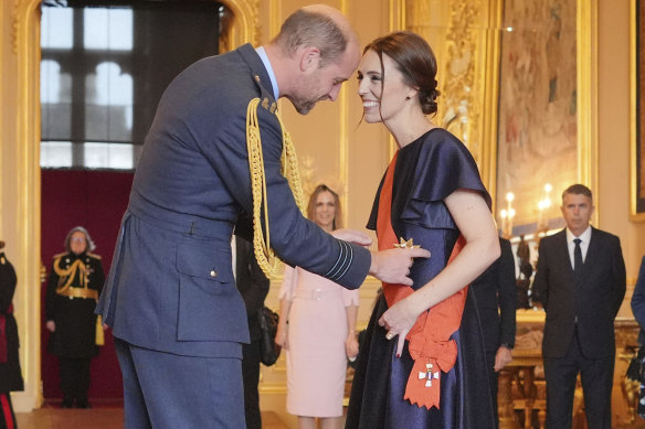 Jacinda Ardern is made a Dame Grand Commander of the New Zealand Order of Merit by the Prince of Wales at Windsor Castle.