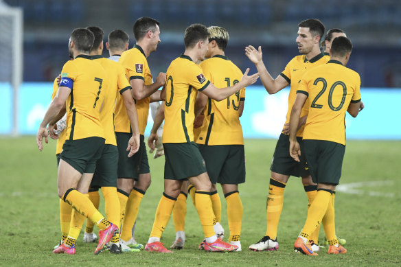 The Socceroos need just a win and two draws from their final three matches to secure a spot in the next round of qualifying.