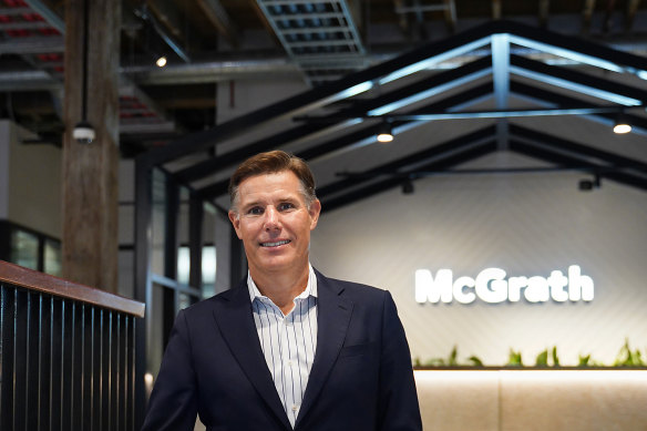 Geoff Lucas, chief executive of McGrath Ltd in the company's new Pyrmont office.
