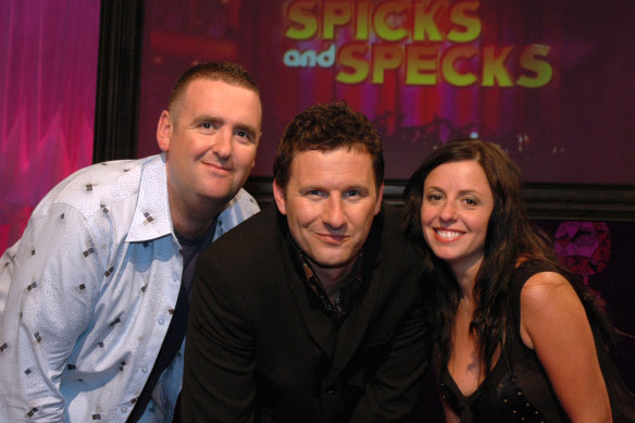 Alan, Adam and Myf in <i>Spicks and Specks</i>′ early days.