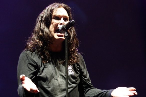Ozzy Osbourne performs in Australia in 2008.