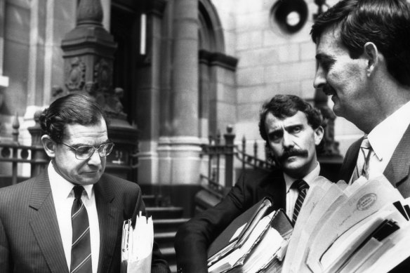 Coroner Hal Hallenstein (left) found Victoria Police in the grip of a "culture of bravery".