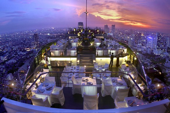 Vertigo, the rooftop restaurant at Banyan Tree Bangkok.