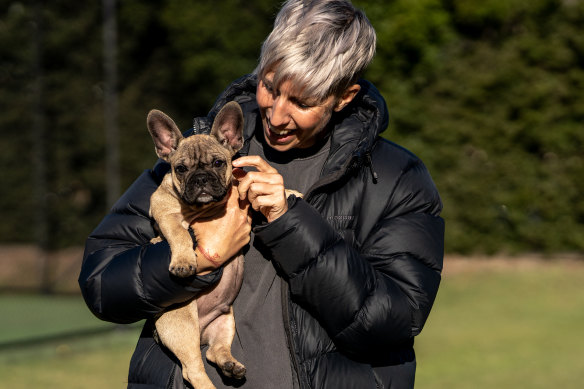 Tania Verbeeck has been working as a courier and a delivery driver, even picking up puppies.
